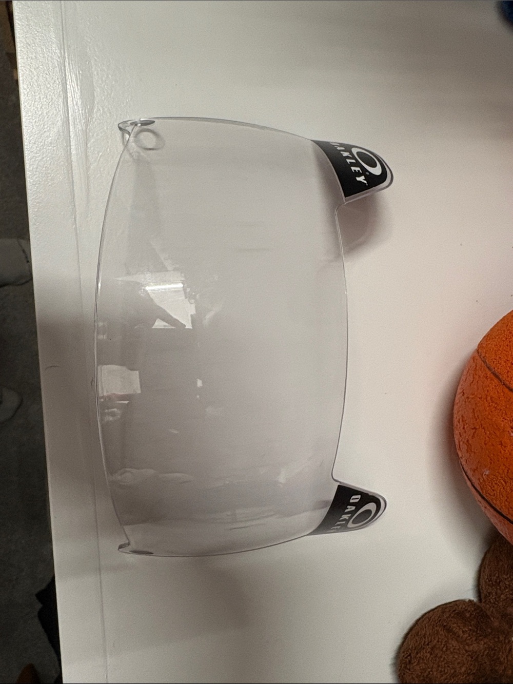 Oakley Clear Replacement Shield with Black Branded Tabs